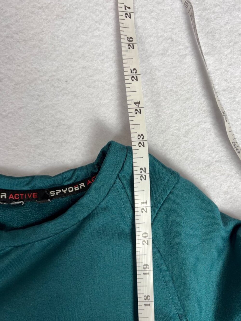 Spyder Active Fleece Lined Top Women's S Green Stretch Activewear Yoga Gorpcore - Picture 8 of 9